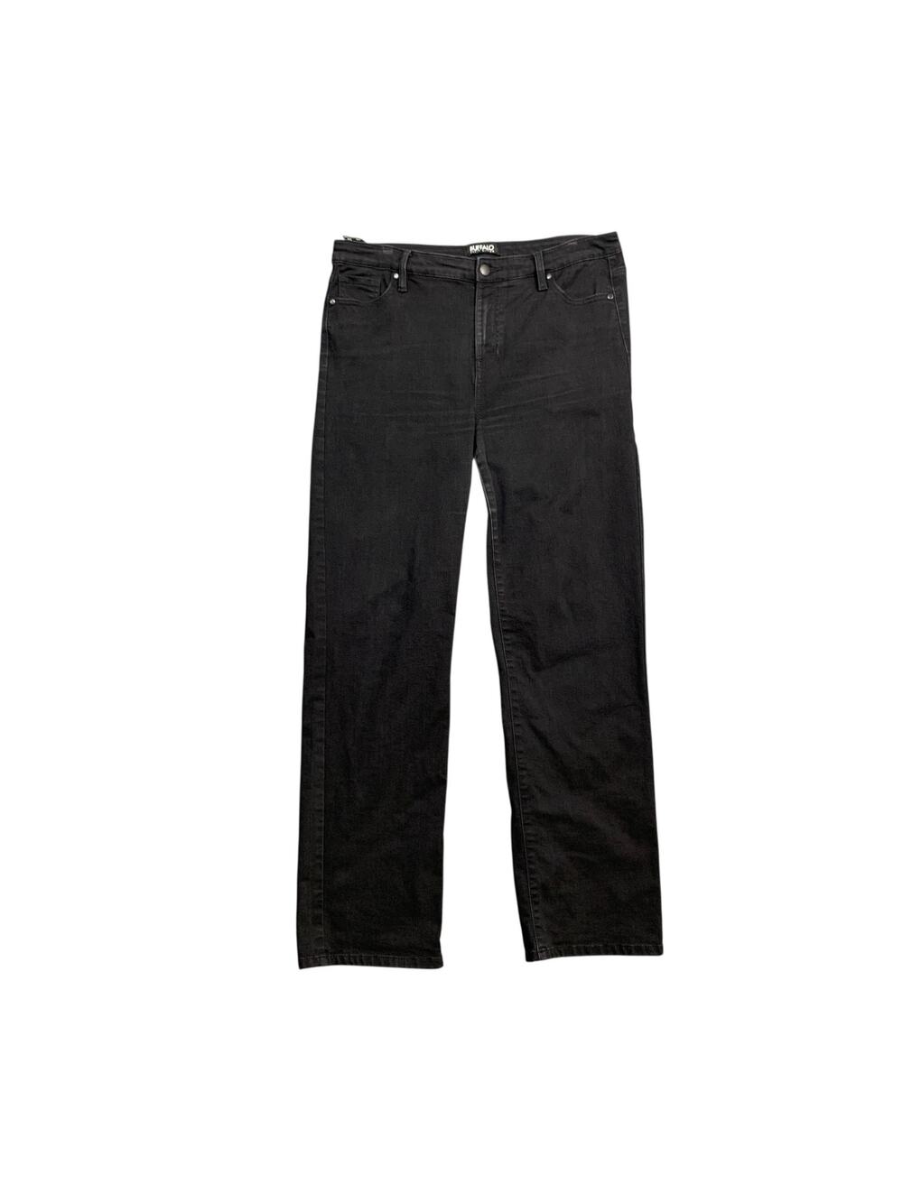Buffalo David‎ Bitton Jeans Womens 12 Black Alyssa High Rise Straight Stretch